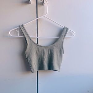 Green Cropped Tank
